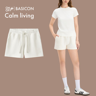Quần short nữ phom relax BASICON interlock mềm đậm vừa phải ONOFF - 16BS25S518