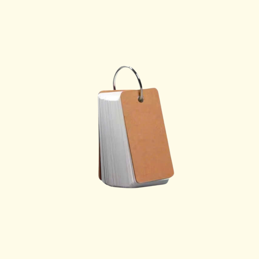 Flashcard thẻ học từ vựng trắng thẻ học từ vựng 50 tờ 4x7cm hỗ trợ làm giấy ghi chú | BigBuy360 - bigbuy360.vn