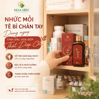 Dầu Xoa Bóp Thất Diệp Chi - Giảm đ au xương khớp, tê bì chân tay, giữ ấm tr.ị cảm lạnh - 100ml