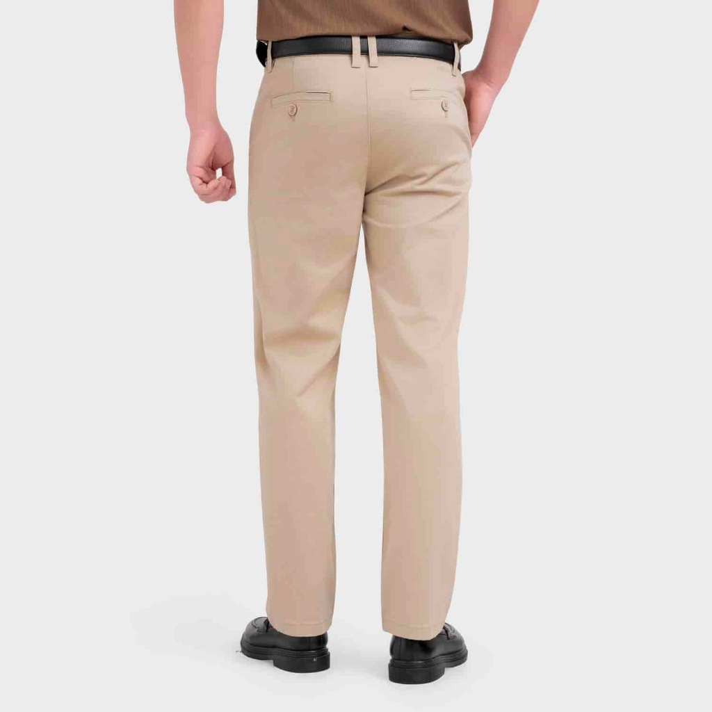 Quần Kaki Nam Insidemen Regular Fit có túi sau, cotton co giãn, thoáng khí IKK0240S0