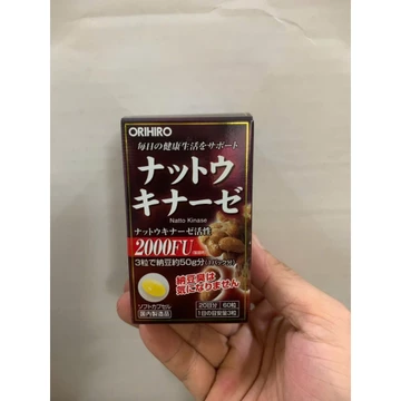 date 9/27 - Viên Uống Orihiro Natto Kinase Hỗ Trợ Ngăn Ngừa Tai Biến 60 viên - Nattokinase 2000FU của Nhật