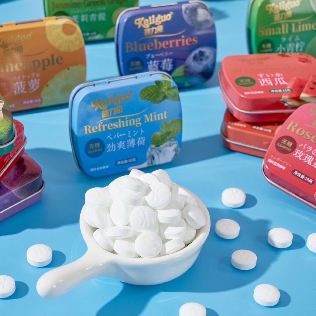 Kẹo Ngậm Trái Cây Thơm Miệng Bạc Hà Vị Hoa Quả 12 vị thơm mát