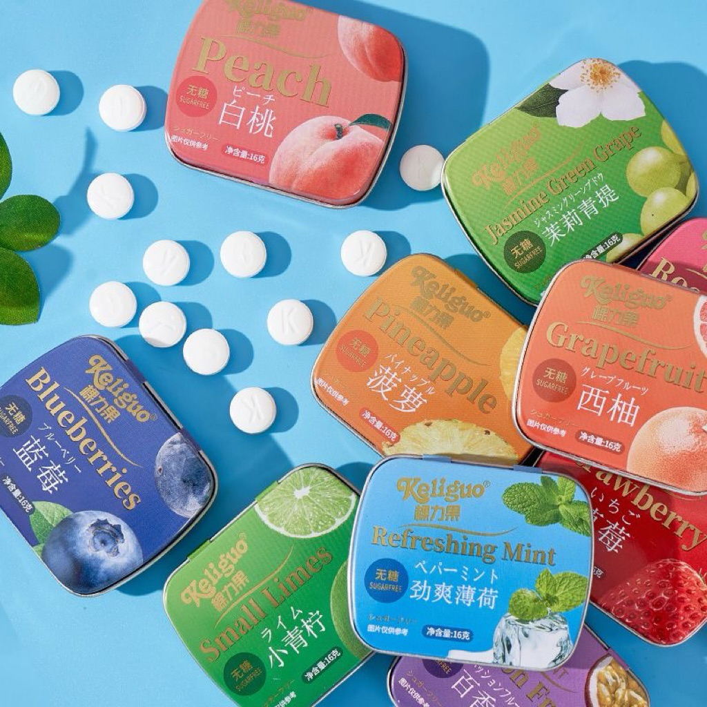 Kẹo Ngậm Trái Cây Thơm Miệng Bạc Hà Vị Hoa Quả 12 vị thơm mát