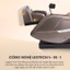 Ghế massage Kingsport Deluxe G10 Sonic, 38 bài massage cao cấp, điều khiển giọng nói thông minh.