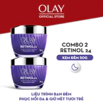 [VHL x OLAY] COMBO 2 Kem Dưỡng Ẩm Ban Đêm OLAY RETINOL24 Giúp Mờ Nếp Nhăn 50Gx2 — ảnh 3