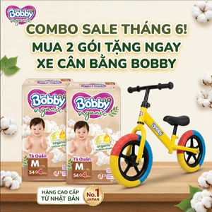 Tã quần Bobby Organic cao cấp cho bé - Chính hãng Unicharm Nhật Bản