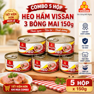 Heo Hầm 3 Bông Mai Vissan – Date Mới , HSD 36 Tháng, Ăn Liền Tiện Lợi