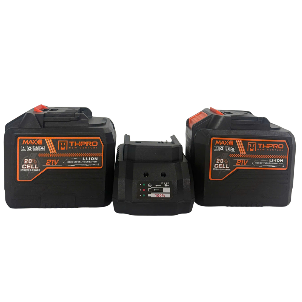 (Combo 2 Pin 20 Cell Tặng 1 Sạc) - Pin 20Cell THPRO Đèn Báo Dung Lượng Pin Chân Pin Phổ Thông m21-4cm