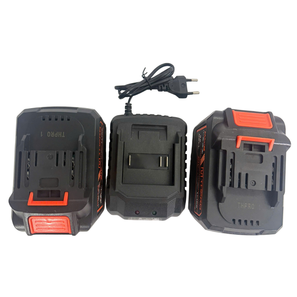 (Combo 2 Pin 20 Cell Tặng 1 Sạc) - Pin 20Cell THPRO Đèn Báo Dung Lượng Pin Chân Pin Phổ Thông m21-4cm