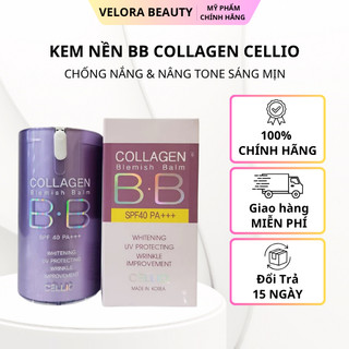 Kem nền BB Cellio Collagen Blemish Balm SPF40 PA++ 40ml che phủ đều màu da dưỡng ẩm tự nhiên
