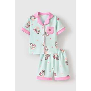 Bộ đồ pijama ngắn tay bé gái Rabity 962.024