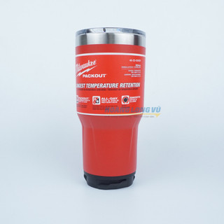 Ly giữ nhiệt 887ml Milwaukee 48-22-8393 8393B 8393R khóa Kết nối PACKOUT Milwaukee. Inox chuẩn 304
