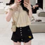 Quần Short Jean Rách 4 Nút Túi Lòi Cạp Cao Tôn Dáng Big Size 55-90Kg QC1320 Dieu Trang Fashion