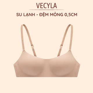 Áo lót nữ VECYLA, áo su đúc cup ngang đệm mỏng không gọng không viền chống chảy xệ  A 1143