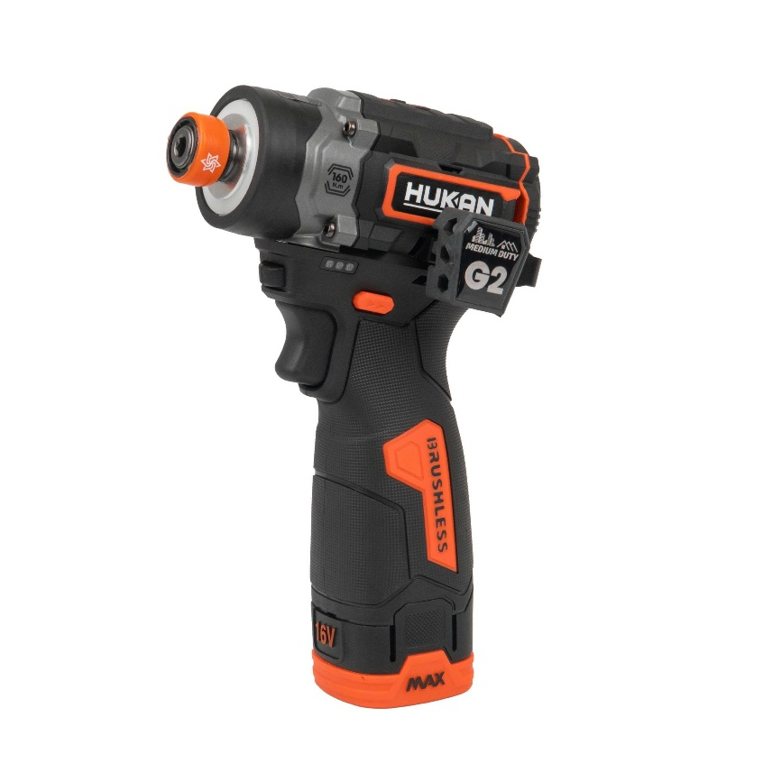 Máy Chuyên Vít Búa Thế Hệ Mới HUKAN G2-CV160S, Lực 160Nm, Tính Năng Xung Mồi, Tự Dừng Khi Tháo Vít