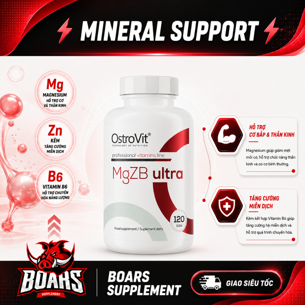OSTROVIT ZMA MGZB BỔ SUNG VITAMIN GIÚP TĂNG TEST SỨC MẠNH ,HỆ MIỄN DỊCH CHO NỮ, TESTOSTERONE CHO NAM