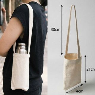 Túi đựng bình giữ nhiệt, túi canvas đựng bình nước tiện lợi 196