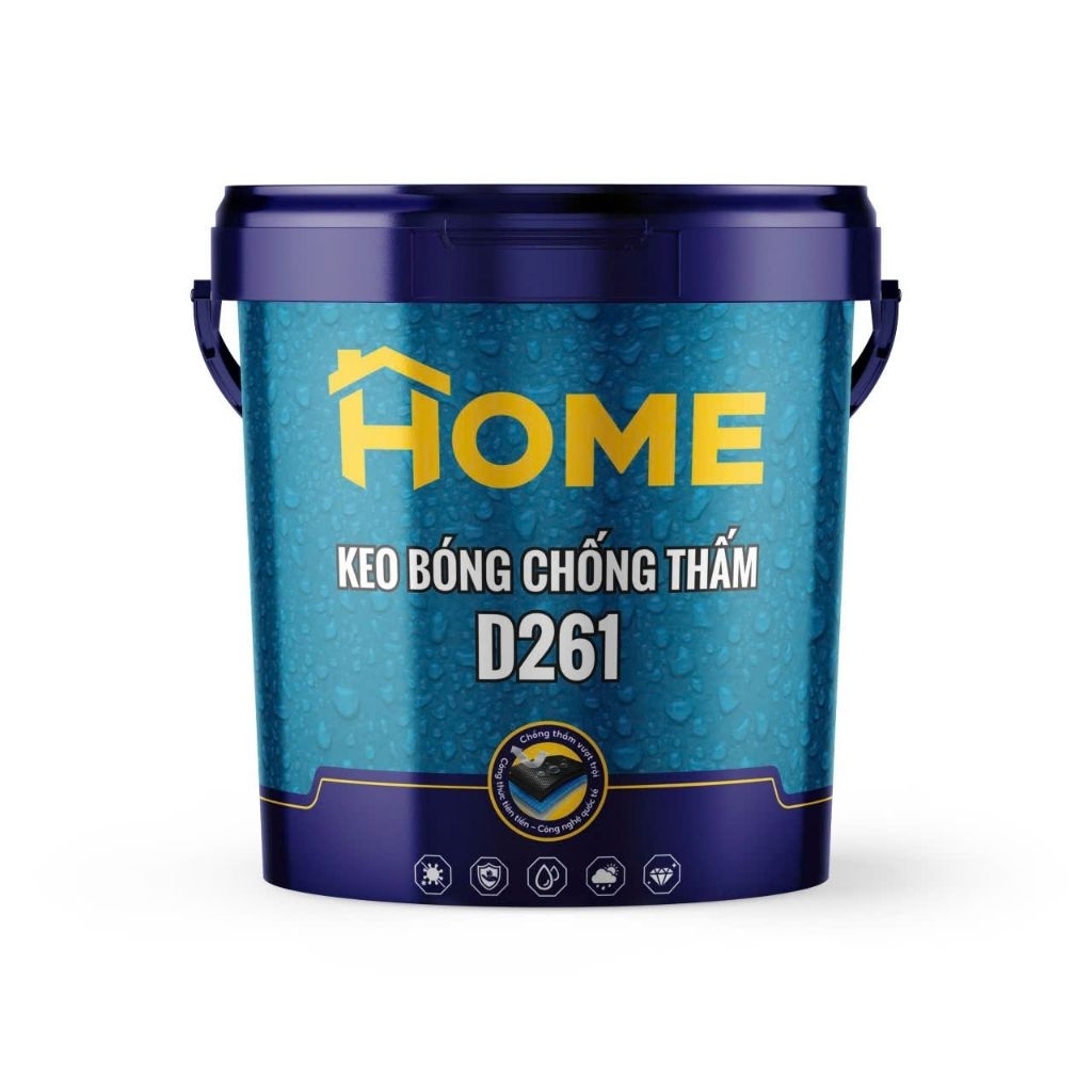 [1kg/5kg] Keo Bóng Chống Thấm D261 Home - Giải Pháp Bảo Vệ Tường, Nền Và Mái Bền Vững
