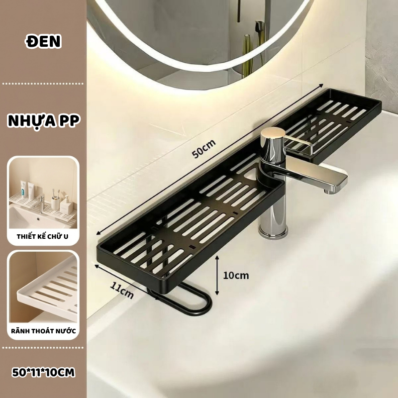 Kệ Để Đồ Nhà Tắm Đa Năng ENODA HOME, Kệ Để Bồn Rửa Bát, Giá Để Đồ Thông Minh P048