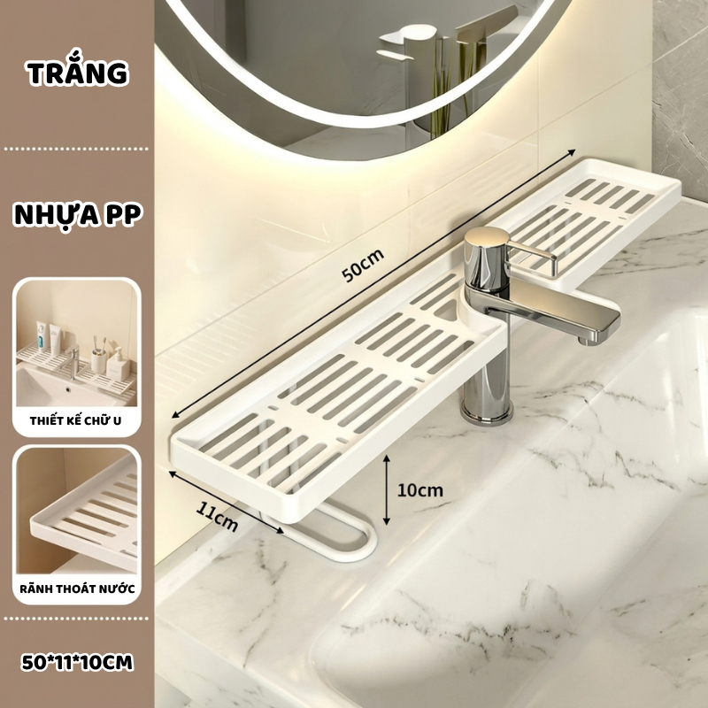 Kệ Để Đồ Nhà Tắm Đa Năng ENODA HOME, Kệ Để Bồn Rửa Bát, Giá Để Đồ Thông Minh P048