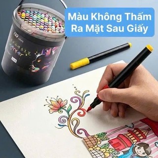 Xô Bút 120 Màu Acrylic Siêu Đẹp Mực Mịn Không Mùi Không Lem Home max vietnam