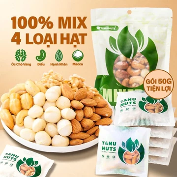 Hạt dinh dưỡng mix 4 loại TANU NUTS, mix hạt ngũ cốc dinh dưỡng.