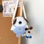 Túi Đeo Chéo Canvas Họa Tiết Cún Con Mặc Yếm Dễ Thương, Túi Nữ Phong Cách Hàn Quốc MUN STORE TVDOG99