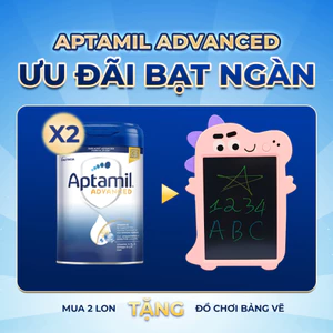 Tem Hoàng Lê | 2 Lon Aptamil Advanced + Đồ chơi vẽ bảng