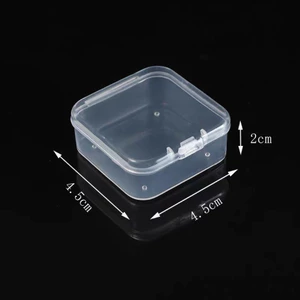 Combo hộp đựng phụ kiện và trang sức bằng nhựa mini trong suốt