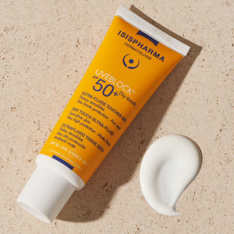 Kem chống nắng ISISPHARMA 40ml/UVEBLOCK SPF50+ Mineral bảo vệ da