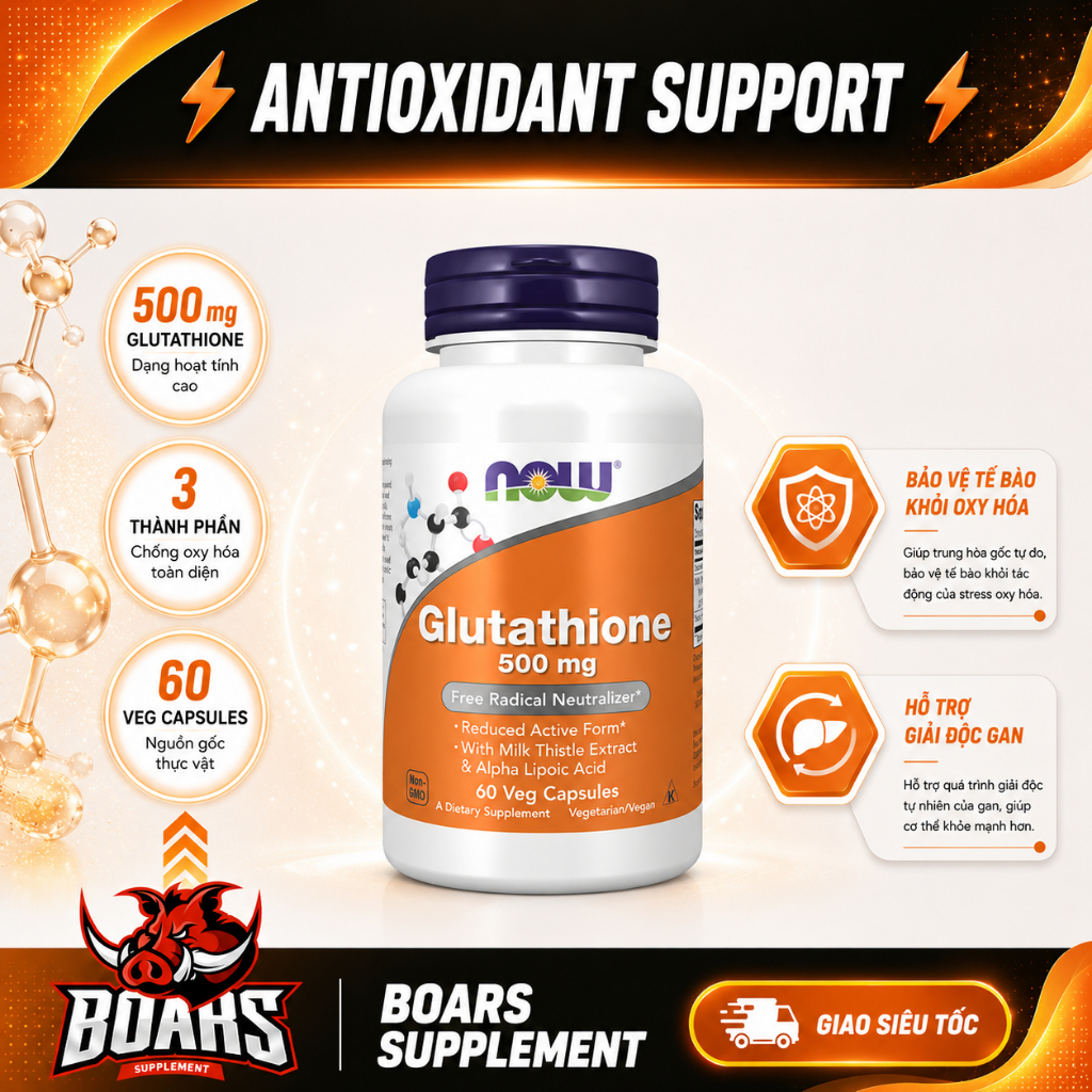 now glutathione 500mg reviews VIÊN UỐNG NOW GLUTATHIONE 500MG - HỖ TRỢ TRẮNG SÁNG DA GIÚP DA ĐỀU MÀU (60  VIÊN)