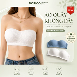 Áo ngực nữ không dây đệm mút mỏng, Áo lót nữ không gọng đẹp và quyến rũ DOPICO A630