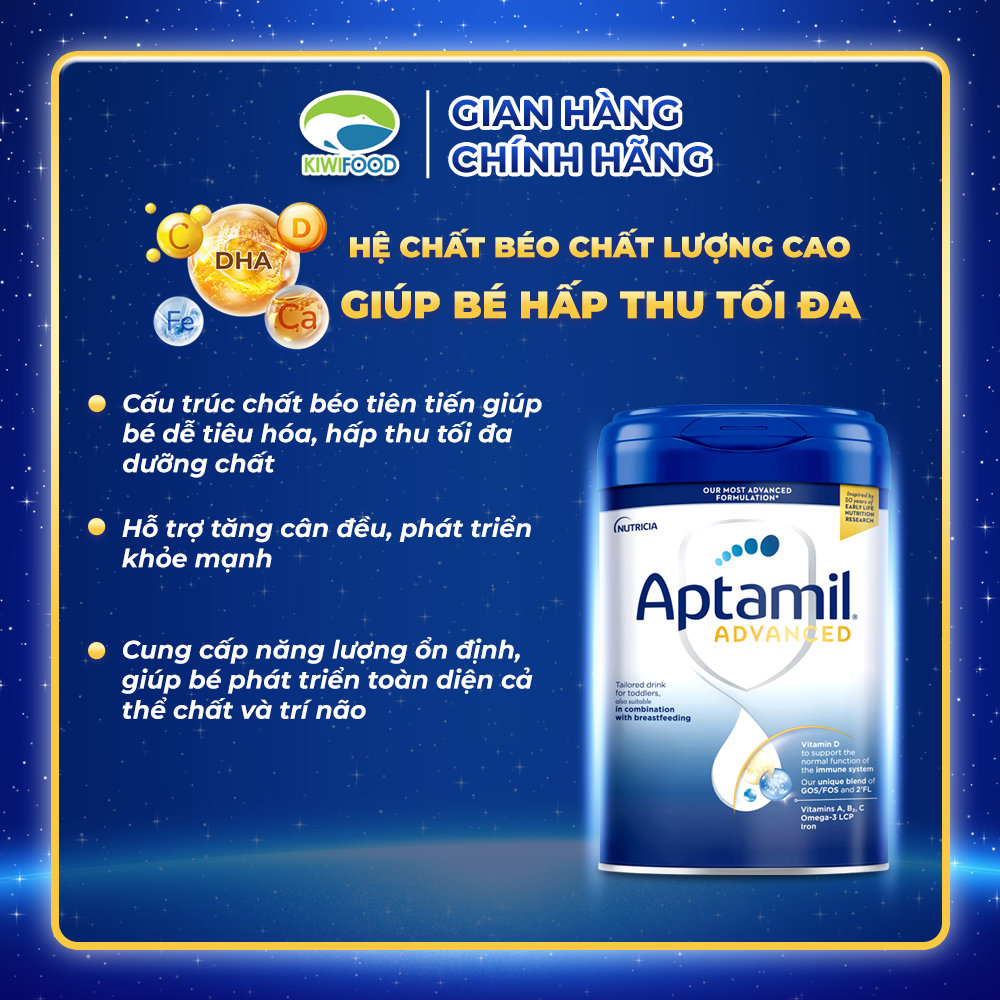 Tem Hoàng Lê | 2 Lon Aptamil Advanced + Đồ chơi vẽ bảng