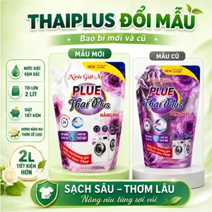 Sale Sốc - ComBo 2 Túi nước giặt xả Thai Plus đậm đặc hương nắng mai túi lớn 2000ml siêu tiết kiệm