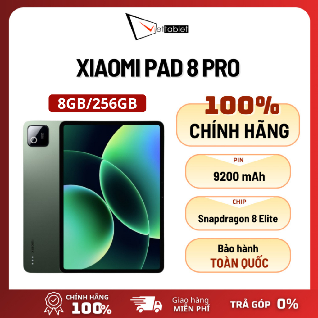 Máy Tính Bảng Xiaomi Pad 8 Pro (8GB/256GB) – [Hàng Chính Hãng / Bảo Hành 18 Tháng / Tặng Bao Da]