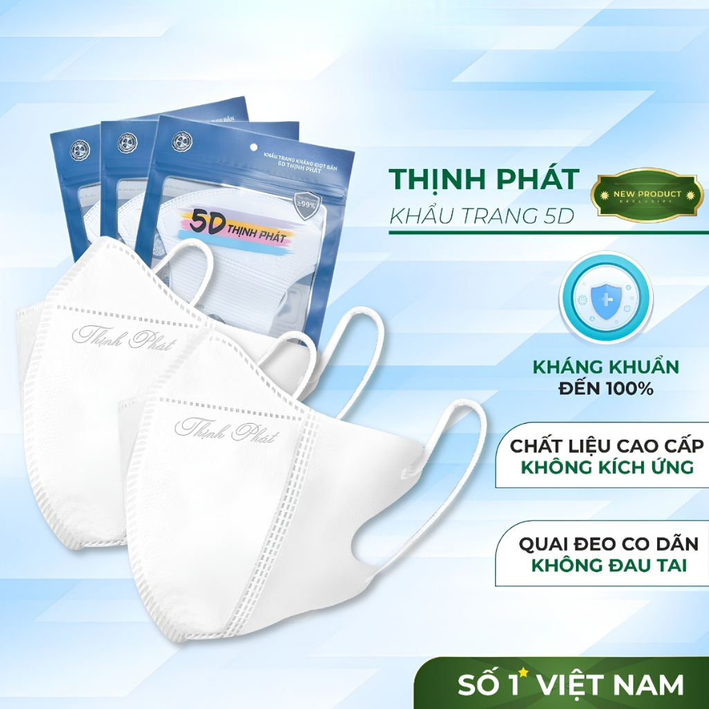 Thùng 200 Khẩu Trang 5D Mask Thịnh Phát Chính Hãng