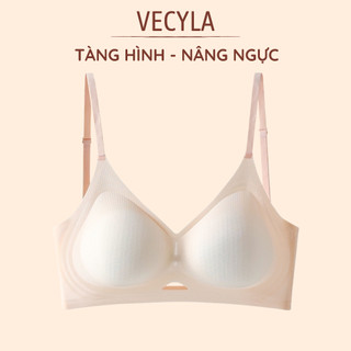 Áo ngực su nữ VECYLA 63 / 9737 , áo bra su hở lưng siêu nhẹ đệm 3 cm tàng hình không gọng không lộ viền mềm mịn