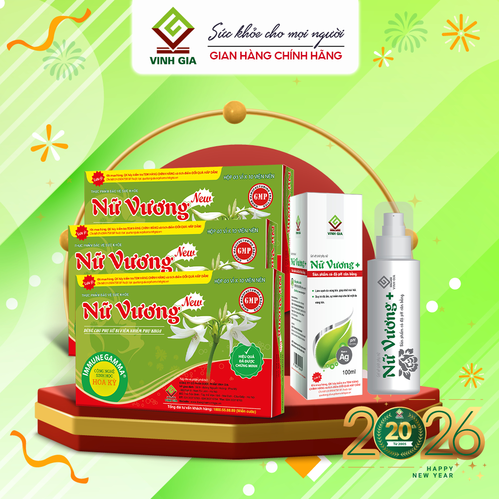 [Combo Sạch ]Bộ Nữ Vương viên và Gel Giảm Khí Hư, Ngứa, Phòng Viêm Phụ Khoa,Hỗ trợ làm sạch vùng kín