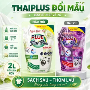 Nước Giặt Xả Thái Plus siêu đậm đặc siêu thơm túi lớn 2.000ml nước giặt xả hương nắng mai