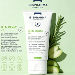 Gel rửa mặt ISISPHARMA Teen Derm Exfoliating Cleanser 150ml cho da dầu mụn
