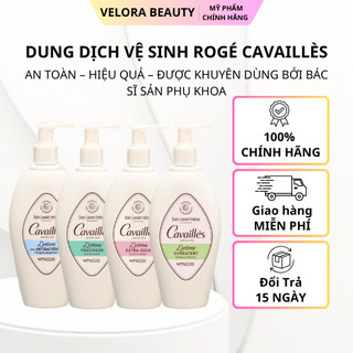 Dung dịch vệ sinh phụ nữ Rogé Cavaillès 250ml làm sạch dịu nhẹ hỗ trợ khử mùi và cấp ẩm