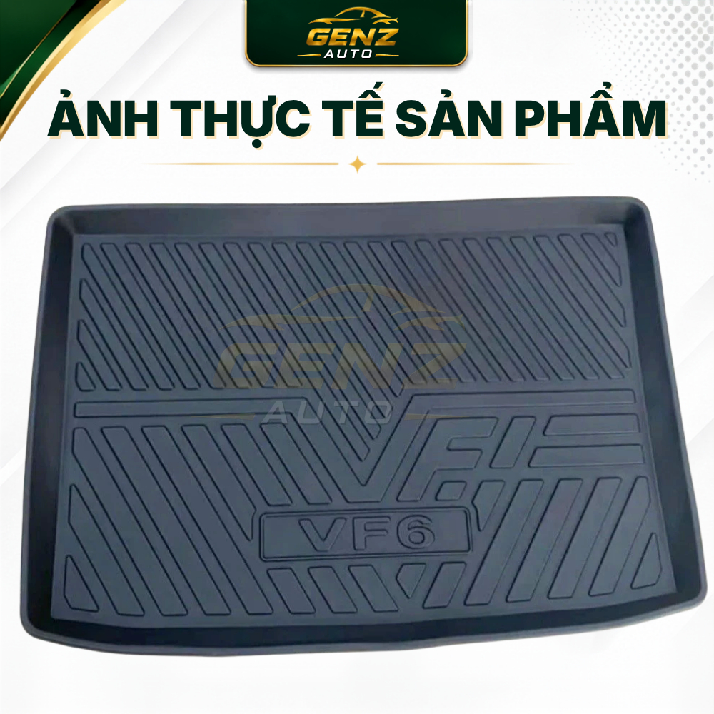 Lót cốp VF6 - VINFAST VF6- Nhựa dẻo TPO Không mùi, Chuẩn khít form xe, Chống thấm nước, dễ vệ sinh