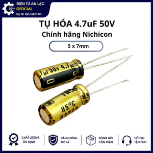 Tụ hóa 4.7uF 50V 4.7uF50V FW kích thước 5x7mm chính hãng NICHICON