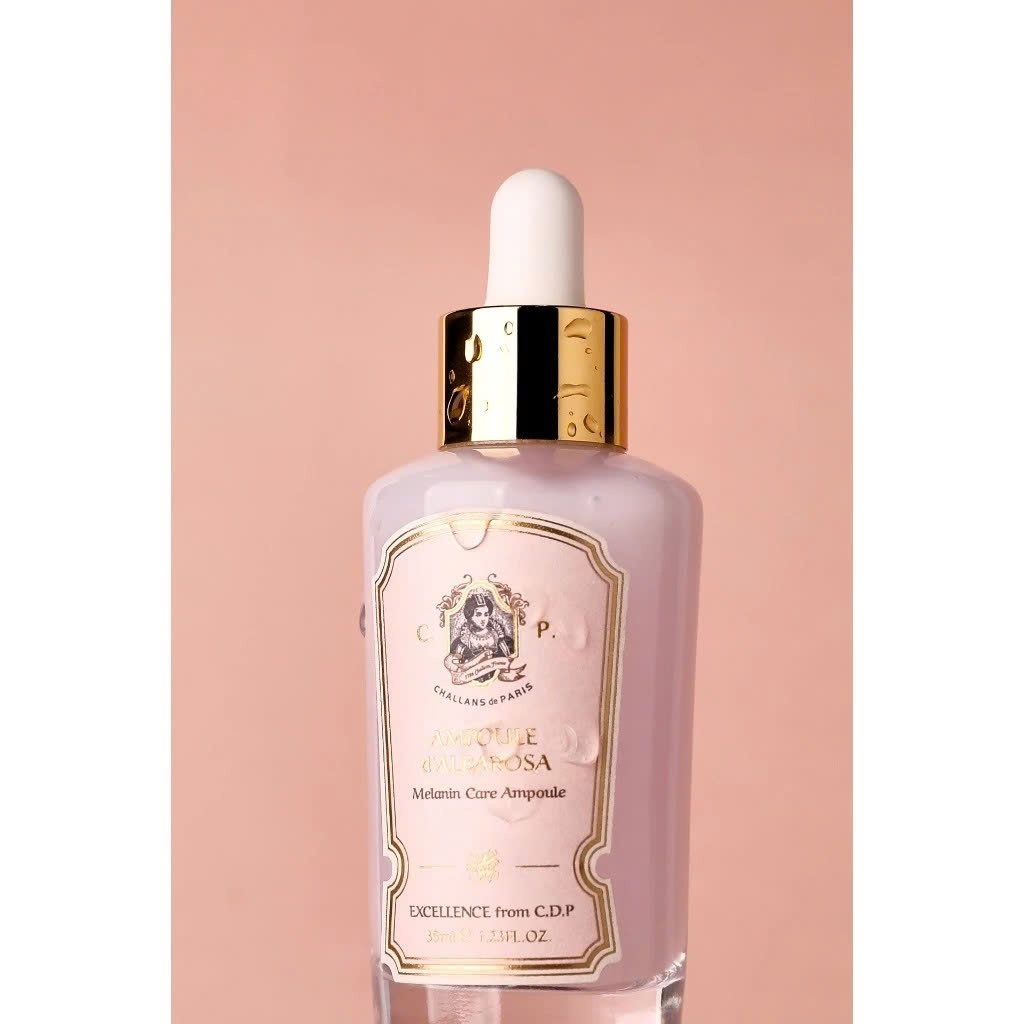 Q92_ Tinh chất hỗ trợ làm sáng và hỡ trợ  giảm thâm nám Challans de Paris Ampoule d'Albarosa