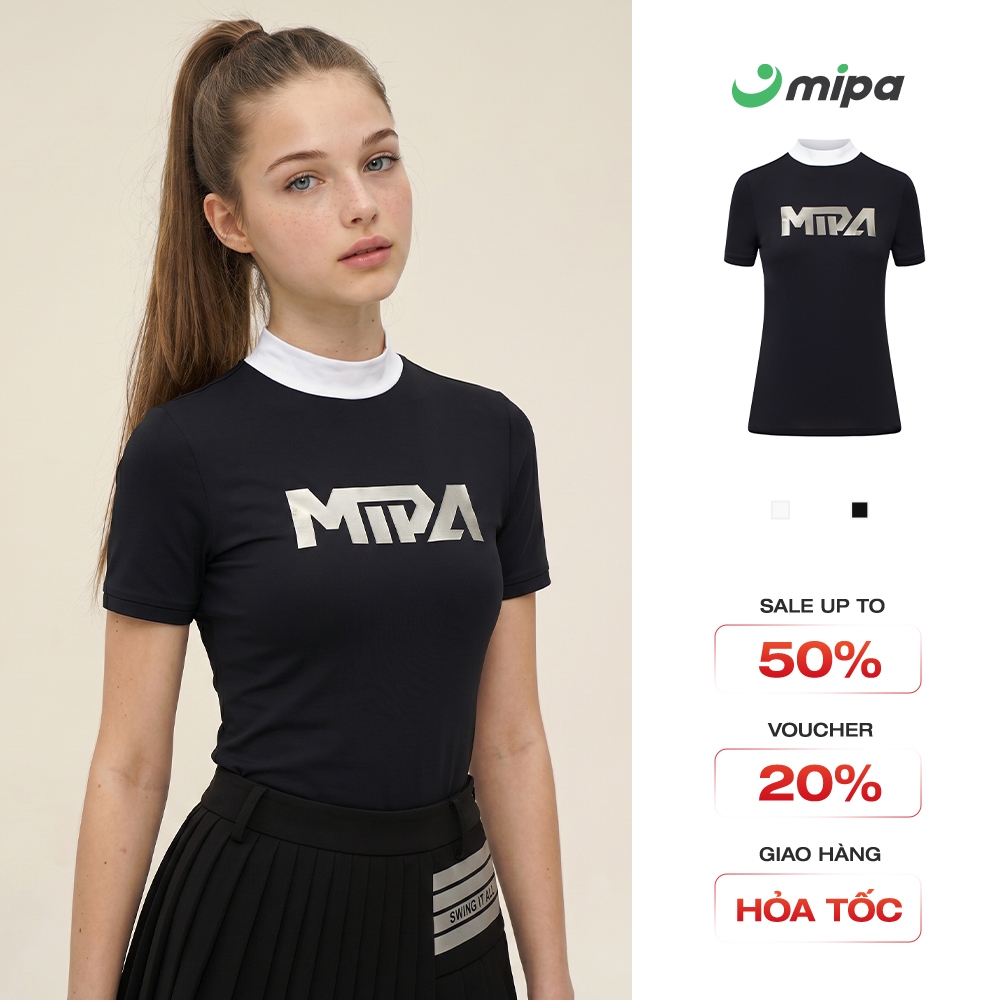 Áo golf nữ ngắn tay MIPA thời trang Golf Pickleball Tennis co giãn 4 chiều chông tia UV thấm hút nhanh khô Evelyn Top