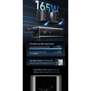 CUKTECH 15 ULTRA Sạc Di Động 2C1A | Công Suất 210W Max | Dung Lượng 20.000mAh | Bảo Hành 18 Tháng PB200U