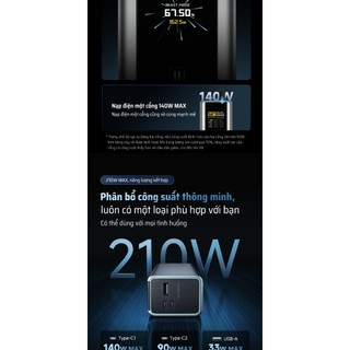 CUKTECH 15 ULTRA Sạc Di Động 2C1A | Công Suất 210W Max | Dung Lượng 20.000mAh | Bảo Hành 18 Tháng PB200U
