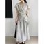 𝗜𝗻𝗱𝘆 𝗟𝗶𝗻𝗲𝗻- Áo Linen tơ đắp tà chéo