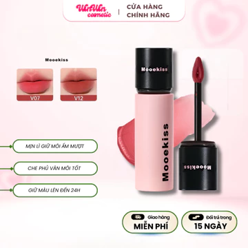 [HỎA TỐC] Son Kem Mooekiss Loại Son kem nhung sáng da Son bóng mỏng nhẹ dưỡng ẩm tint lì không khô môi 3g WINWINCOSMETIC
