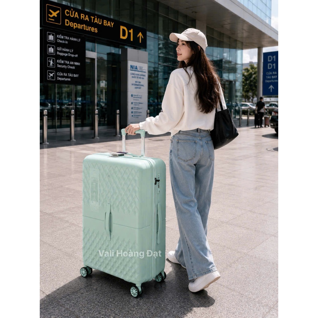 vali nhựa dẻo dai {BAO BỂ VỞ TUYỆT ĐỐI ,BAO NÉM MẠNH, CHỊU LỰC 200KG {bảo hành phụ kiện 5 năm}